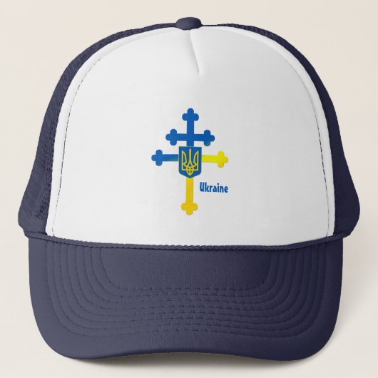 Casquette Ukraine Cross Symbol & Lorraine cross (Devant)