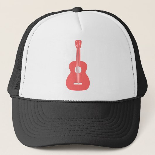 Casquette Ukulele - Rose tropical (Devant)