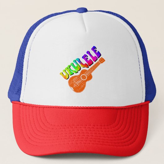 Casquette Ukulele Tie Dye Texte Super Art (Devant)