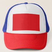 Casquette un arrière - plan rouge avec une bordure blanche (Devant)