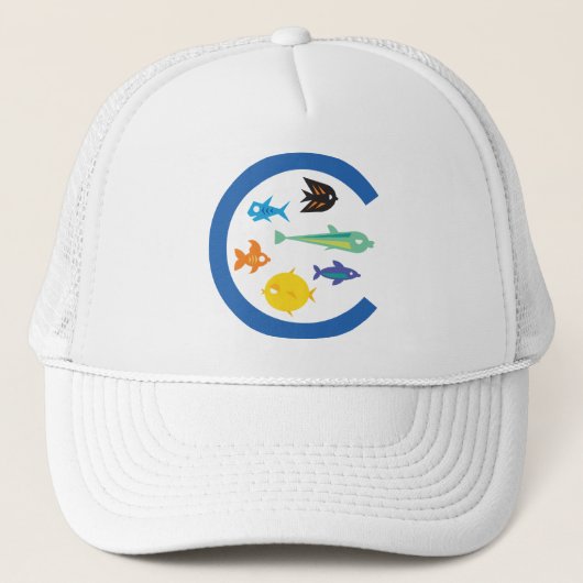 Casquette Un bon nombre de poissons dans le "C " (Devant)