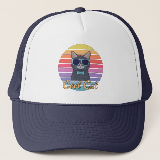 Casquette Un chat Cool (Devant)