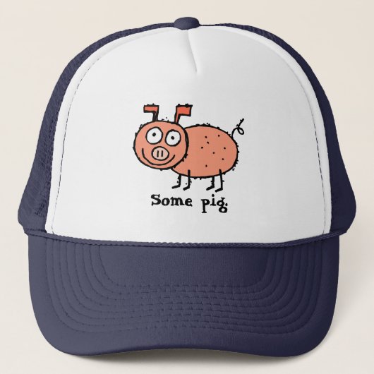 Casquette Un cochon, le web de Charlotte (Devant)