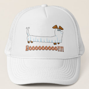 Casquette Un Dachshund dans une feuille comme fantôme pour H