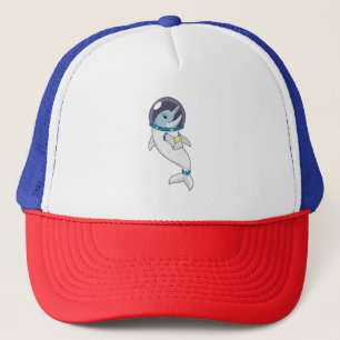 Casquette Un dauphin en tant qu'astronaute en costume