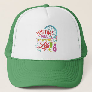 Casquette Un esprit positif Une vie positive Une citation in