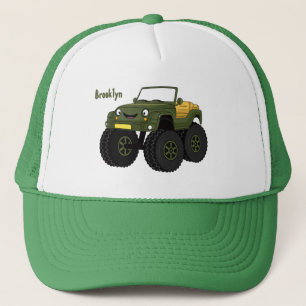 Casquette Un Green Monster truck