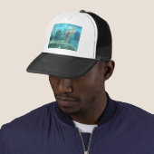 Casquette Un monde sous-marin - Statue de pierre image (En situation)