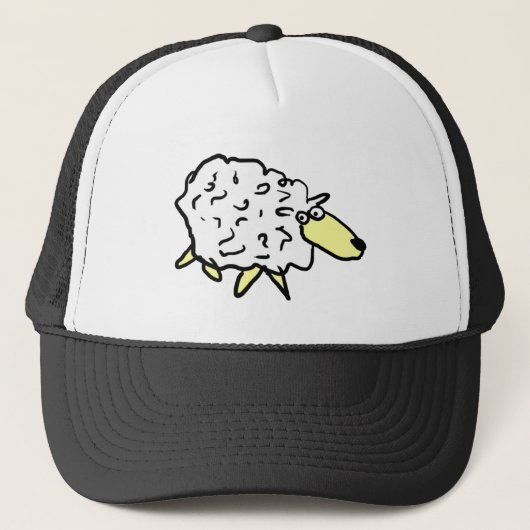 Casquette Un mouton amusant en forme de dessin animé (Devant)