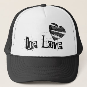 Casquette Un noir de coeur d'amour