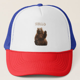 Casquette Un ours Brun dit bonjour