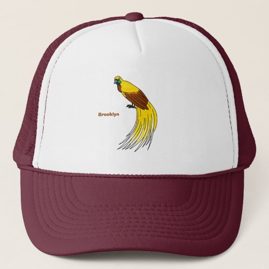 Casquette Un petit oiseau de paradis (Devant)