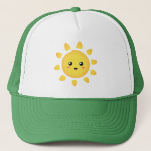 Casquette Un soleil mignon et heureux qui brille de mille fe