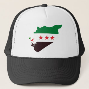 Casquette Une carte de la Syrie avec le drapeau de la révolu
