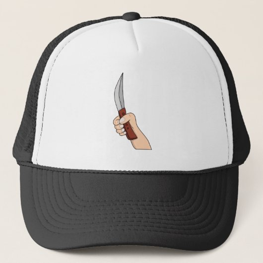 Casquette Une main tenant un couteau (Devant)