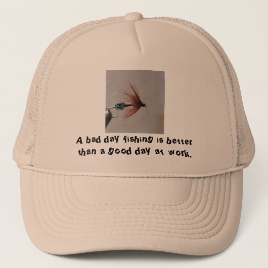Casquette Une mauvaise pêche de jour est meilleure que… (Devant)