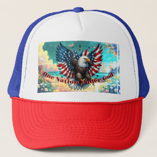 Casquette Une nation sous le chapeau de Dieu Trucker