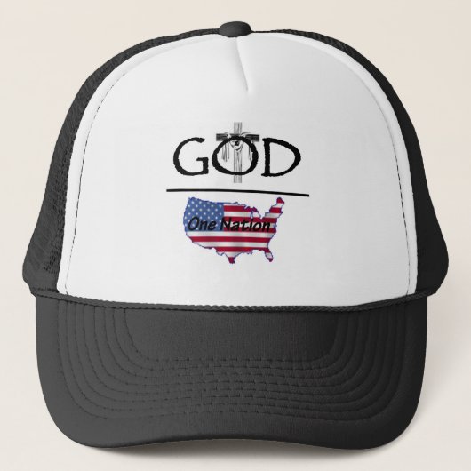 Casquette Une nation, UnderGod (Devant)