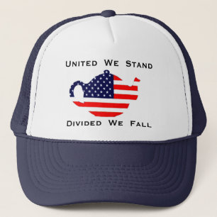 Casquette Uni nous nous tenons nous avons divisés tombons