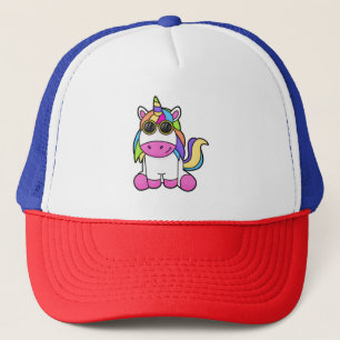 Casquette Unicorne avec lunettes de soleil