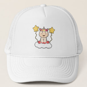 Casquette Unicorne avec nuage et étoiles