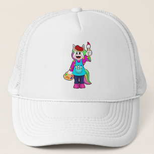 Casquette Unicorne en tant que peintre