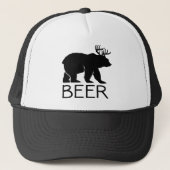 Casquette Unique drôle d'ours de bière (Devant)