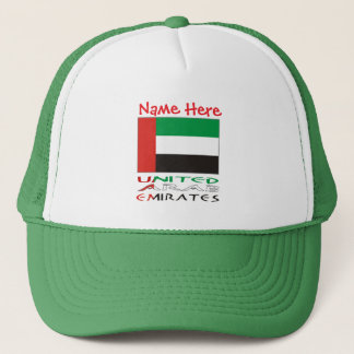 Casquette United Arab Emirates UAE Flag Red Personalize Name