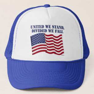 CASQUETTE UNITED WE STAND, DIVIDED WE FALL