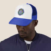 Casquette Univers Mandala Couleurs Psychédéliques (En situation)