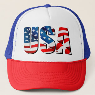 Casquette USA American 4 juillet Memorial rouge blanc