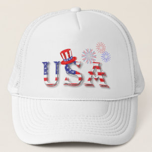 Casquette USA en étoiles et en bandes