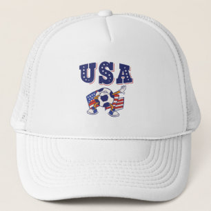 Casquette USA Soccer Fan Jersey Shirt American Flag