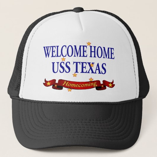 Casquette USS à la maison bienvenu le Texas (Devant)