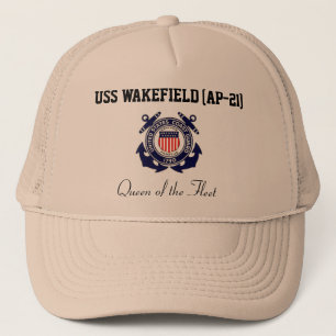 Casquette USS WAKEFIELD (AP-21) "reine camionneur de flotte"