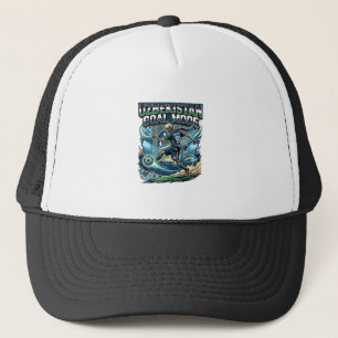 Casquette Uzbekistan Mode de but squelette attaquant nations