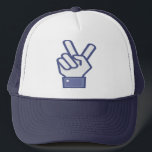 Casquette V Sign Trucker<br><div class="desc">V Sign Trucker est un symbole. Média social icon design. Geeky vend des idées.</div>