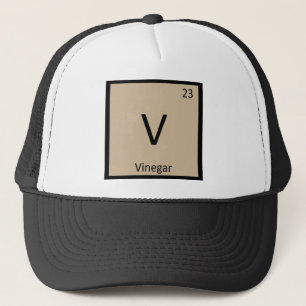 Casquette V - Symbole du tableau périodique de la chimie du