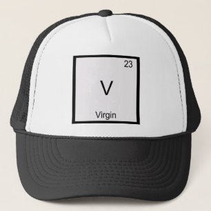 Casquette V - Vierge Drôle de T-Shirt Symbole d'Élément de C
