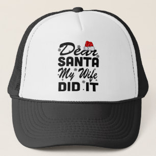 Casquette Vacances 365 Noël Drôle Cher Père Noël Ma femme l'