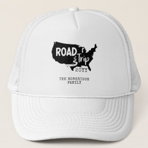 Casquette Vacances personnalisées Family Road Trip USA Ca