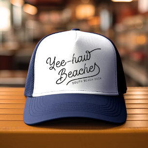 Casquette Vacances personnalisées Yee-haw Beaches