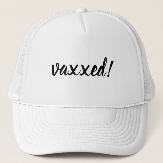 Casquette Vaccinated & Proud Modern Covid Vaccine Design (Devant)