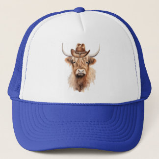 Casquette vache mignonne avec un chapeau