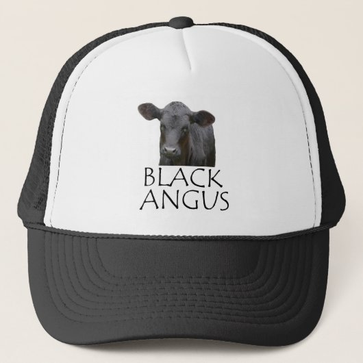 Casquette Vache noire à Angus (Devant)