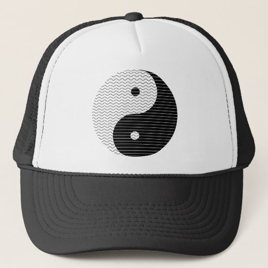 Casquette Vagues de Yin Yang (Devant)