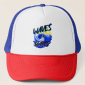 Casquette Vagues Pour Jours, Vie Plage, Amour Été Océan (Devant)