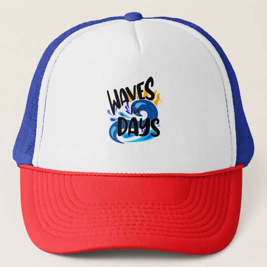 Casquette Vagues Pour Les Jours, Vie De Plage (Devant)