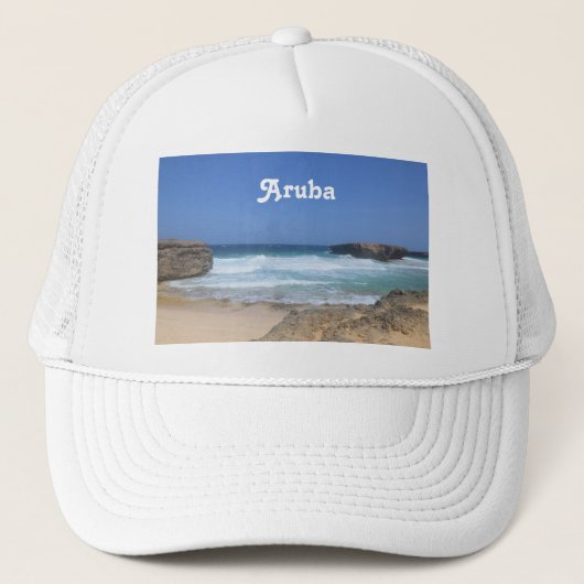 Casquette Vagues somptueuses qui s'écrasent à Aruba (Devant)