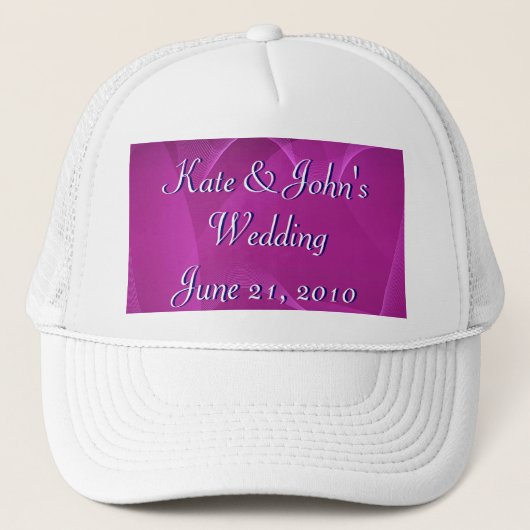 Casquette Vagues violettes (Devant)